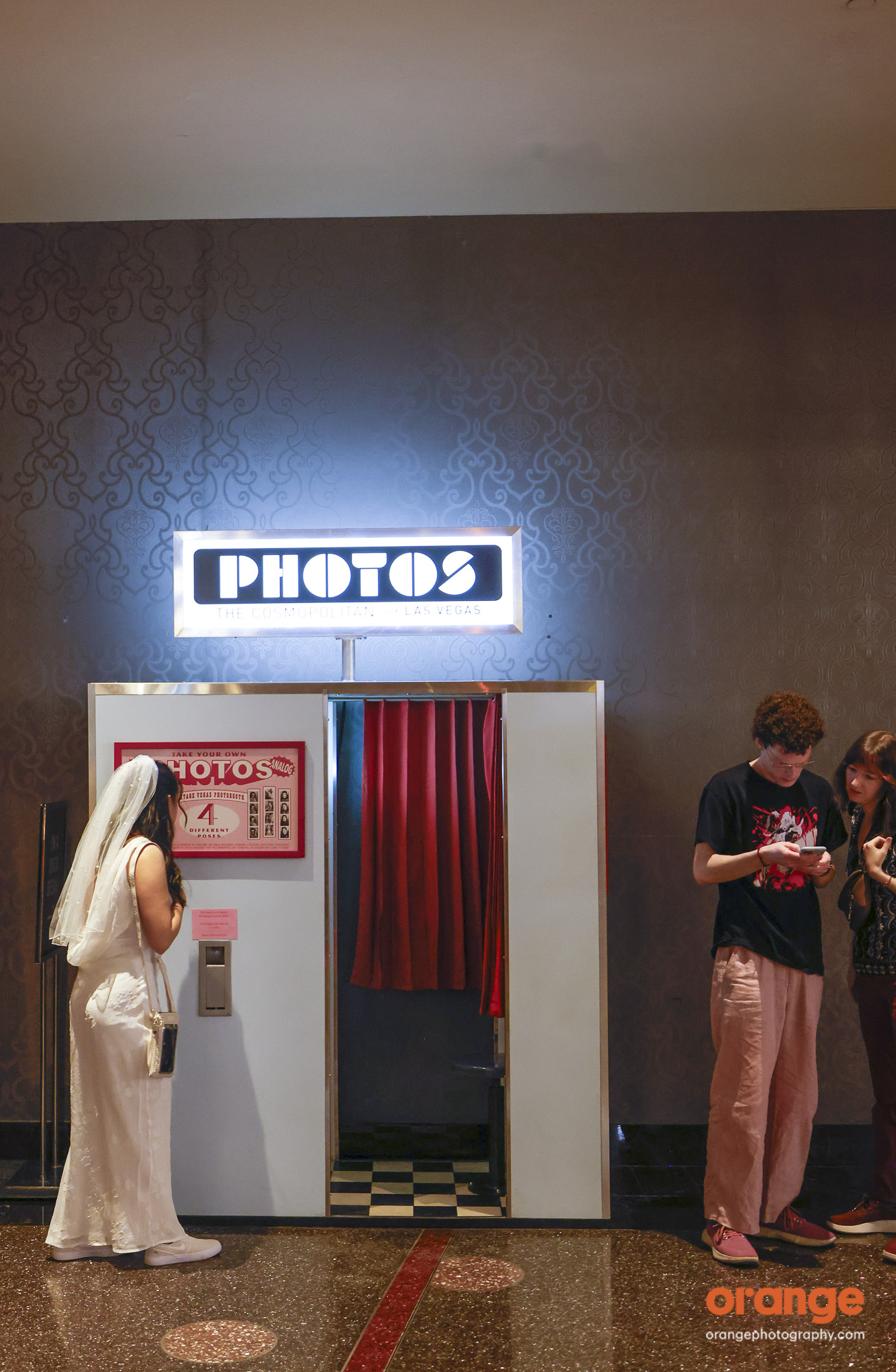 analog film photo booth at The Cosmopolitan Las Vegas
