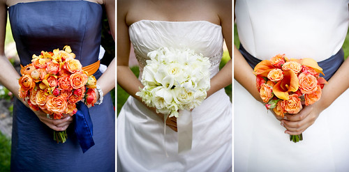Floral designs by Natalie Bowen, wedding photography by Orange Photography