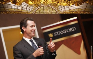 Mayor Gavin Newsom at the Rotunda at Neiman Marcus