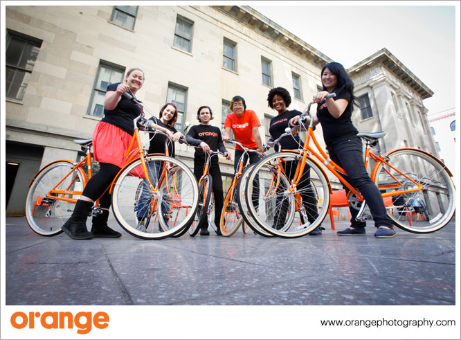 Bike to Work Day photo booth at Public Works